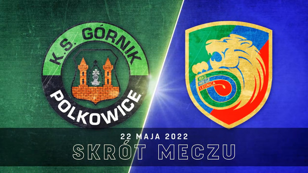 Skrót meczu Górnik Polkowice - Miedź Legnica w ramach 34. kolejki Fortuna 1 Ligi. 