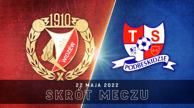 Skrót meczu Widzew Łódź - Podbeskidzie Bielsko-Biała w ramach 34. kolejki Fortuna 1 Ligi. 