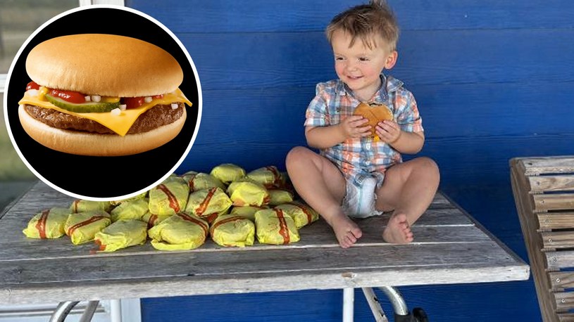 Matka dwulatka z amerykańskiego Teksasu przeraziła się, gdy nagle u drzwi jej domu pojawił się dostawca jedzenia z McDonald's w torbie z 31 cheeseburgerami.