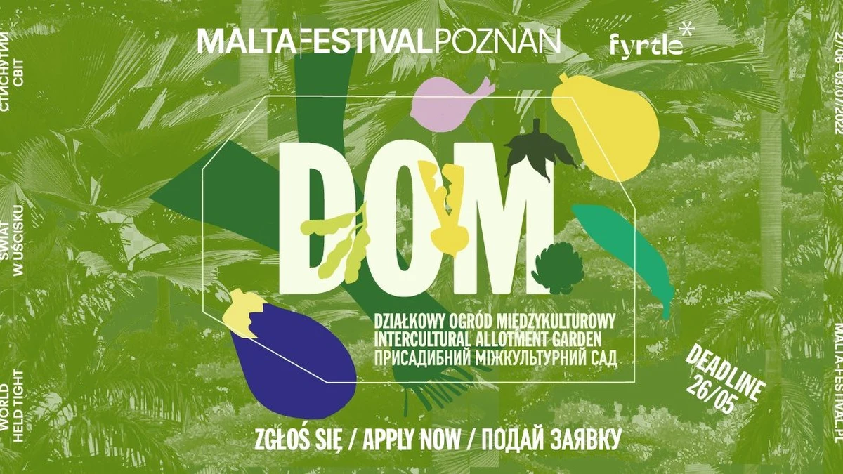 Na terenie Rodzinnego Ogrodu Działkowego "Mazurek" na poznańskiej Wildzie powstanie ogród międzykulturowy DOM. To projekt, który ma łączyć pokolenia i kultury, dlatego do zaadaptowania grządek zaproszeni są też obcokrajowcy mieszkający w Poznaniu. 