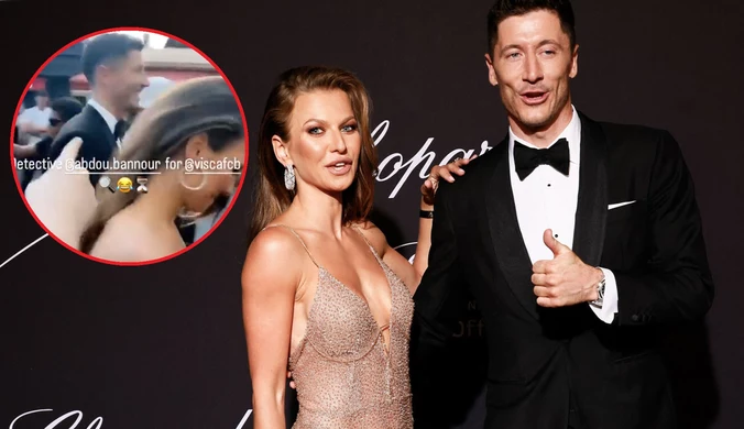 Działo się w Cannes! Lewandowski pytany o Barcelonę, Anna zachwyca suknią