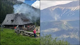 Pożar schroniska na Hali Kondratowej w Tatrach