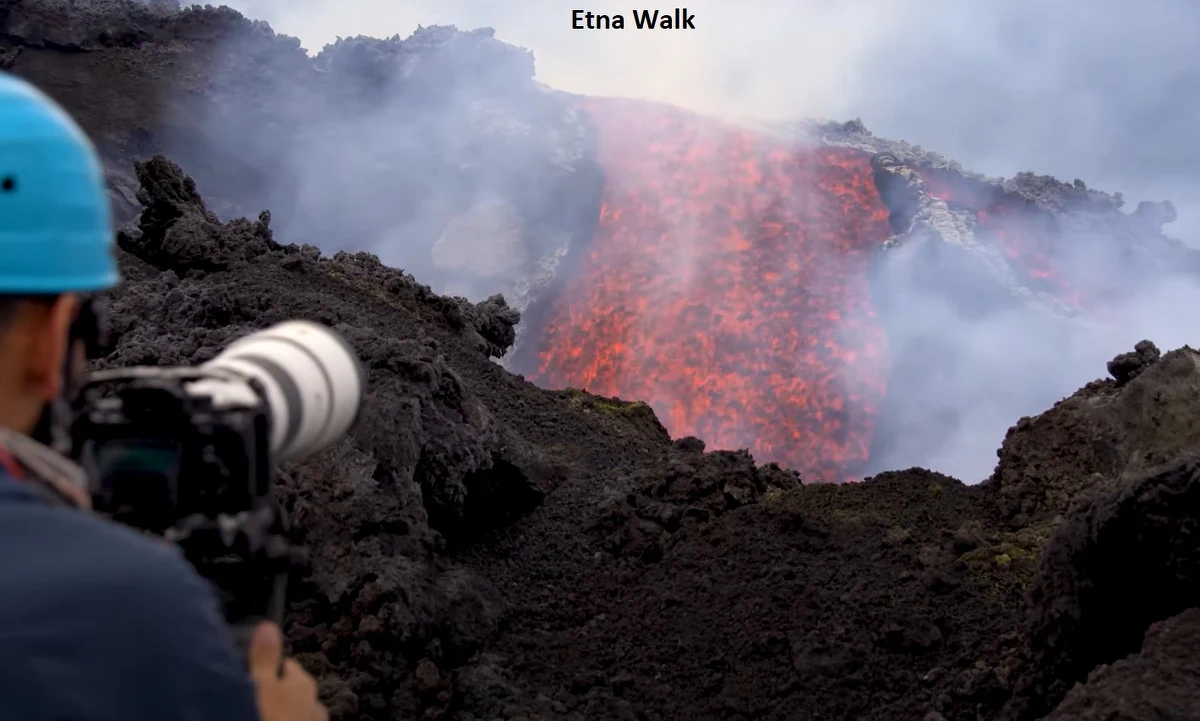 Etna od kilku tygodni znów jest niespokojna. Ekipa kamerzystów zbliżyła się we wtorek do skwierczącej gorącej lawy wypływającej z włoskiego wulkanu.