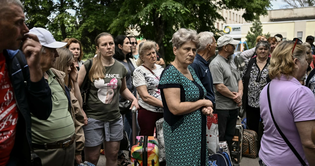 Ukraińscy cywile w Słowiańsku