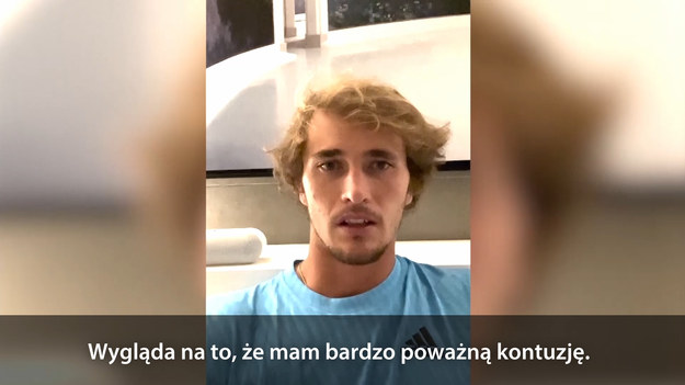 Alexander Zverev spodziewa się, że doznał „bardzo poważnej kontuzji” po tym, jak został zmuszony do poddania się w trakcie półfinałowego meczu French Open z Rafaelem Nadalem.
Zverev wycofał się, zmierzając do kolejnego tiebreaka z wynikiem 6:6 w drugim secie.

,,Hej wszystkim, tak, ten czas jest dla mnie bardzo bolesny. Graliśmy fantastyczny mecz, dopóki nie stało się to, co się stało. Wygląda na to, że mam bardzo poważną kontuzję. Zespół medyczny, lekarze, wciąż to sprawdzają i będziemy Was informować na bieżąco. Damy wam znać, jak tylko dowiemy się więcej... Chciałbym oczywiście pogratulować Rafie (Nadalowi) niesamowitego osiągnięcia, 14. Finału w historii. 
Dla mnie niestety nie jest to przyjemny moment. Będę informować wszystkich na bieżąco. Do zobaczenia."

