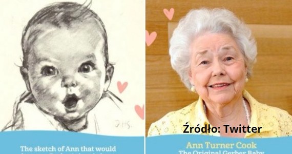 W wieku 95 lat Ann Turner Cook, znana jako "dziecko Gerbera" - poinformowała agencja AP. Jej wizerunek w wieku niemowlęcym został w 1931 roku wybrany na znak towarowy firmy Gerber i stał się rozpoznawalny na całym świecie.