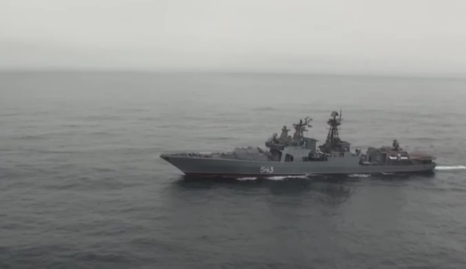 Rosjanie ćwiczą na Pacyfiku. Na nagraniu niszczyciele i bombowce