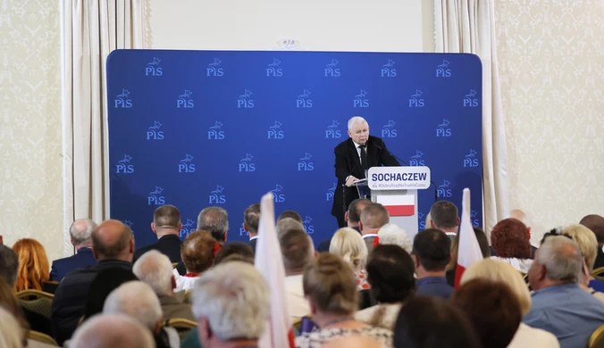 Kaczyński w Sochaczewie. Tak ćwiczyli powitanie prezesa PiS. Jest nagranie