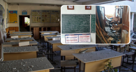 Rosyjskie wojska po wycofaniu się z okolic Kijowa zostawiły po sobie splądrowane i zniszczone szkoły. W kilku miejscach także przesłanie skierowane do uczniów. „Jest nam przykro, nie chcieliśmy tej wojny” – napisali w marcu na tablicy w jednej ze szkół.