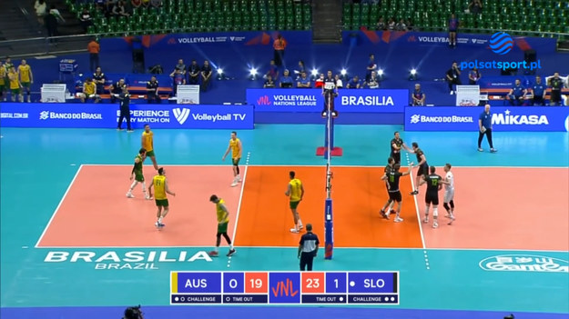 Skrót meczu Ligi Narodów siatkarzy 2022 Australia – Słowenia 0:3 (22:25, 20:25, 21:25). 