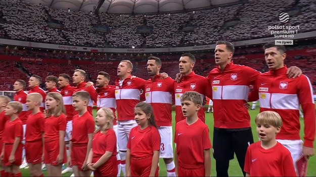 W załączonym materiale hymn Polski przed meczem Ligi Narodów UEFA Polska - Belgia.
