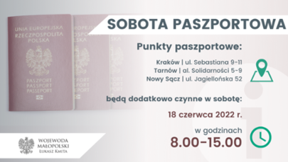 ​W Małopolsce kolejna "Sobota paszportowa"