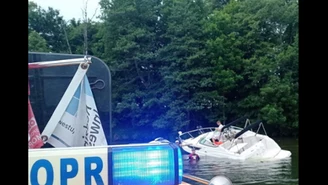 Wypadek na jeziorze Bełdany. Motorówka uderzyła w żaglówkę