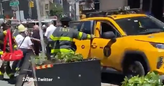 W Nowym Jorku taksówkarz wjechał w grupę przechodniów i rowerzystów. Sześć osób zostało rannych. Ze wstępnych informacji policji wynika, że był to wypadek.