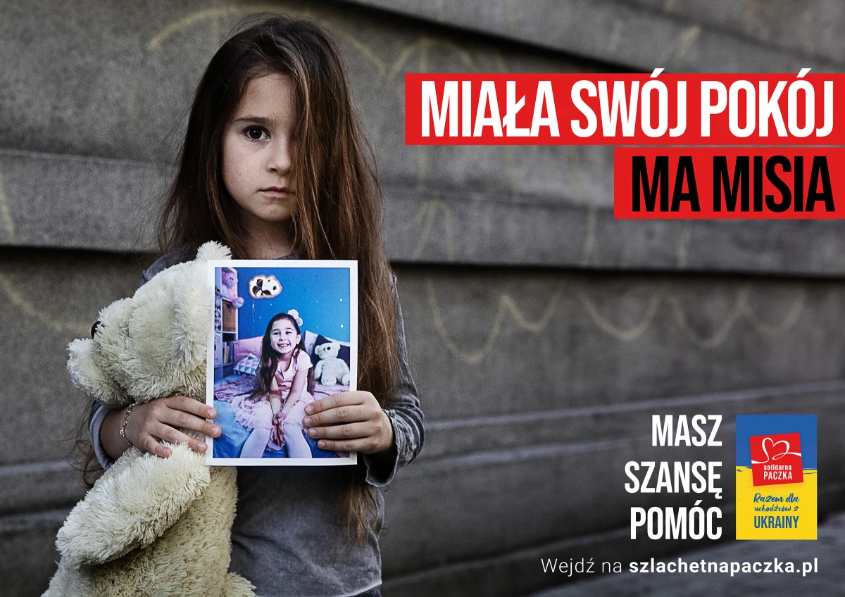 Wolontariusze Szlachetnej Paczki dotarli do rodzin, które uciekły przed wojną, znalazły schronienie w Polsce, ale wciąż potrzebują naszego wsparcia. Proszą m.in. o ubrania, żywność, środki higieniczne. Do części z nich pomoc może nie dotrzeć. Nie możemy na to pozwolić. Każdy z nas ma szansę pomóc jeszcze do piątku (24 czerwca). Wystarczy wejść na www.szlachetnapaczka.pl, wybrać rodzinę i przygotować dla niej Solidarną Paczkę.