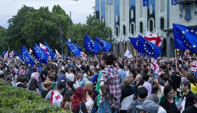 Akcesja Gruzji do UE odłożona. Protestujący wyszli na ulice