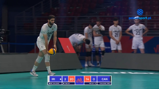 Skrót meczu Ligi Narodów siatkarzy 2022 Kanada – Iran 0:3 (21:25, 25:27, 18:25). Turniej w Sofii.