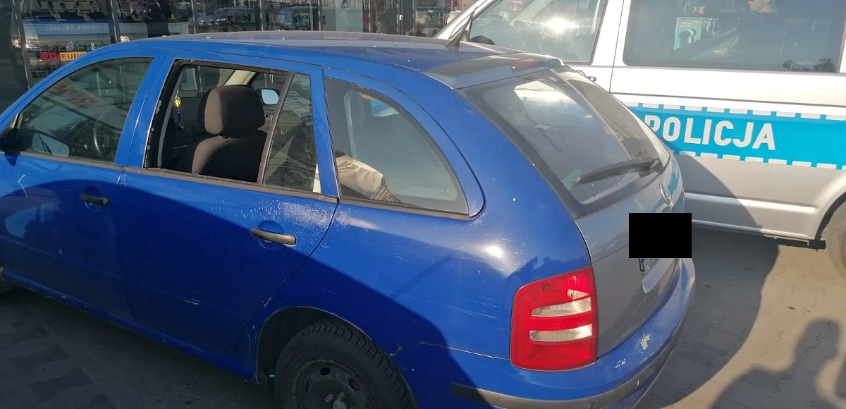 Bulwersująca sytuacja w Radomsku. Mężczyzna zostawił psa w nagrzanym aucie, a sam poszedł na zakupy. Interweniowali policjanci. 