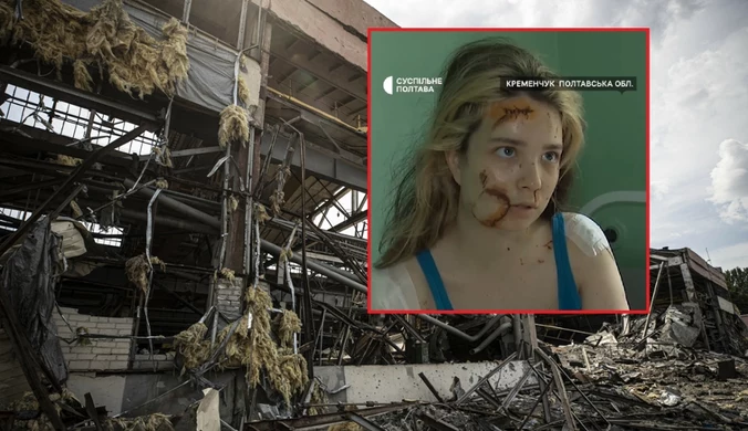 "Znaleźli mnie pod gruzami". Relacja ofiary ataku na centrum handlowe w Krzemieńczuku