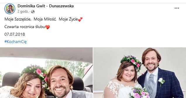 /Facebook Dominika Gwit - Dunaszewska /Facebook