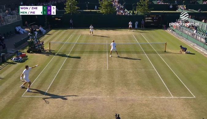 Wimbledon: Polak w półfinale debla!  Mensik/Pieczkowski - Wong/Zhang. Skrót meczu. WIDEO