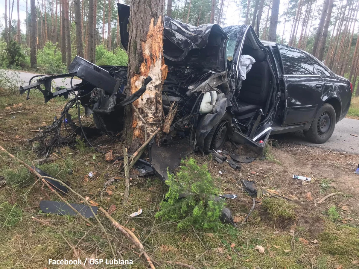 30-letni mężczyzna zginął w wypadku, do którego doszło w Grzybowie, na trasie między Kościerzyną a Wdzydzami Kiszewskimi (woj. pomorskie). Utrudnienia w ruchu drogowym trwały kilka godzin.