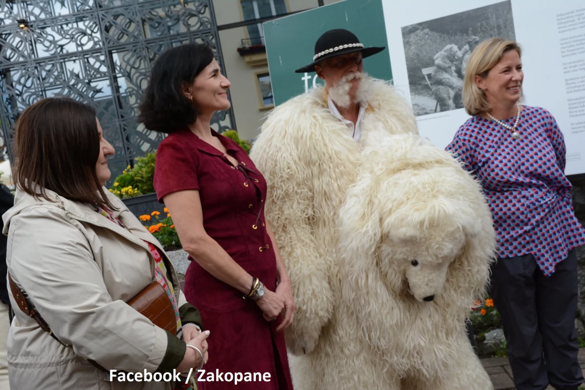 Legendarny Biały Miś już od stu lat na zakopiańskich Krupówkach pozuje turystom do fotografii. Podczas trwającego właśnie Zakopiańskiego Festiwalu Literackiego otwarto wystawę fotografii z Białym Misiem, a także zaprezentowano książkę prezentującą jego historię. Nie zabrakło też urodzinowego tortu.