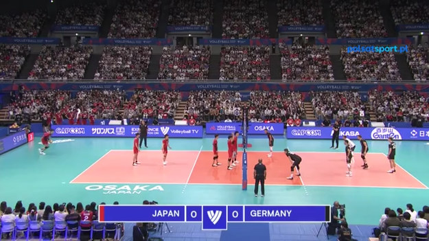 Skrót meczu Ligi Narodów siatkarzy 2022 Niemcy – Japonia 1:3 (25:23, 22:25, 20:25, 20:25). Turniej w Osace.