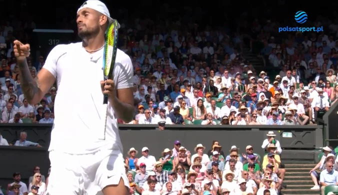 Novak Djokovic - Nick Kyrgios. Najlepsze akcje 3. seta podczas finału Wimbledonu. WIDEO