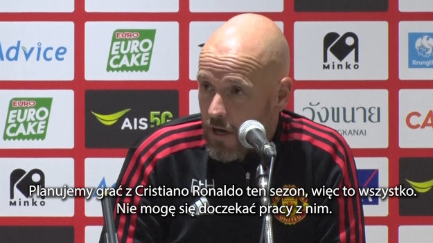 Erik ten Hag na oficjalnej konferencji prasowej Manchesteru United powiedział, co sądzi na temat plotek transferowych wokół Cristiano Ronaldo. Holender zdradził, że rozmawiał z Portugalczykiem. 