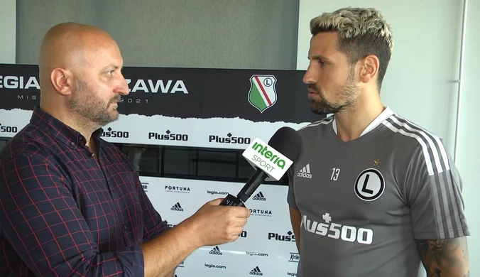 Paweł Wszołek dla Interii: Legia musi grać o najwyższe cele. Wideo