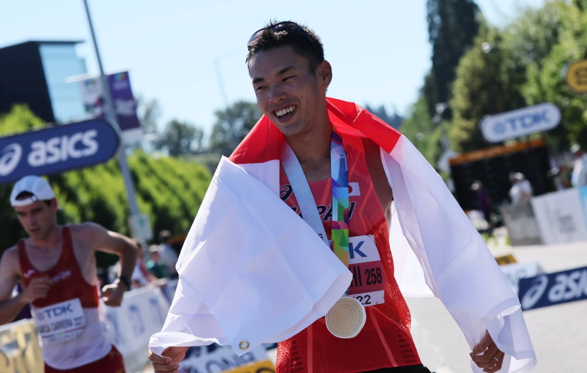 Japończyk Toshikazu Yamanishi wygrał chód na 20 km w lekkoatletycznych mistrzostwach świata w amerykańskim Eugene. Drugi był jego rodak Koki Ikeda, a trzecie miejsce zajął Szwed Perseus Karlstroem.