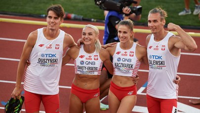 Lekkoatletyczne MŚ - czwarte miejsce polskiej sztafety mieszanej 4x400 m