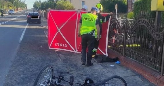 Spowodowanie wypadku ze skutkiem śmiertelnym - taki zarzut usłyszał kierowca, który wczoraj potrącił rowerzystkę w miejscowości Kadłub koło Wielunia w Łódzkiem.