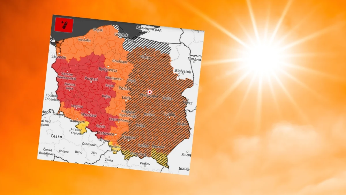Dziś po południu praktycznie w całym kraju słonecznie i upalnie - do 35 stopni w centrum i nawet 39 st. C w Wielkopolsce. Jedynie na krańcach zachodnich późnym południem i wieczorem możliwy przelotny deszcz i burze z opadami około 10 mm i porywami wiatru do 70 km/h - powiedziała synoptyk IMGW Anna Woźniak.