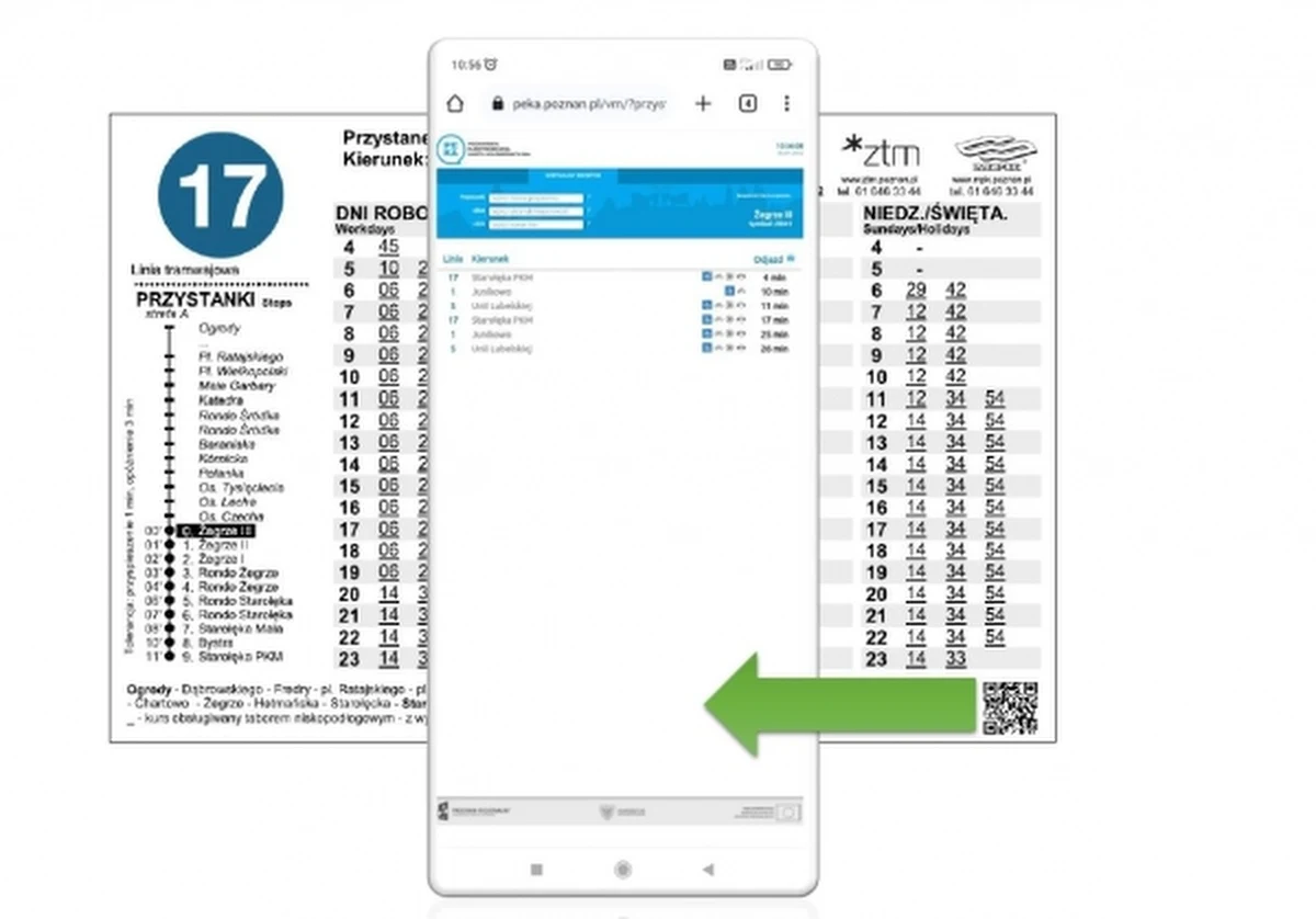 Na rozkładach jazdy obowiązujących od 1 sierpnia, które znajdą się na przystankach komunikacji miejskiej, w prawym dolnym rogu, zostaną umieszczone specjalne kody QR. Dzięki nim będzie można sprawdzić, o której godzinie odjedzie nasz tramwaj lub autobus.
