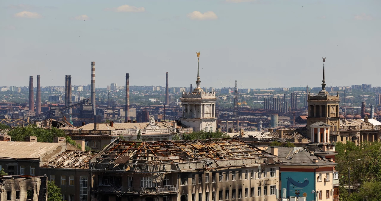 Mariupol został znacznie zniszczony w czasie rosyjskiego ataku 