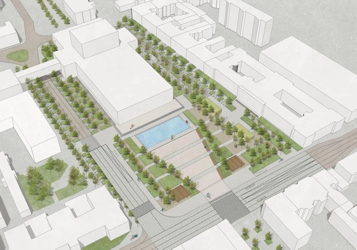 Zadrzewiony plac Dąbrowskiego z eleganckimi pawilonami dla kwiaciarek - taki jest nowy pomysł architektów na plac przed Teatrem Wielkim w Łodzi. W niebyt odejdzie toporna i znienawidzona przez łodzian fontanna. Ma zostać przebudowana lub zamieniona w sadzawkę. 