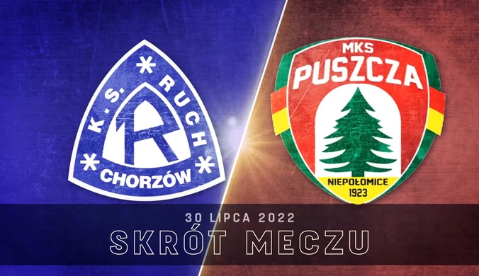 Ruch Chorzów - Puszcza Niepołomice 2-0 - SKRÓT. WIDEO (Polsat Sport)