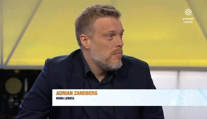 "Śniadanie Rymanowskiego w Polsat News i Interii". Adrian Zandberg: PiS z władzą będzie się żegnać 