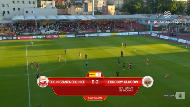 Chojniczanka Chojnice - Chrobry Głogów 0-2 (0-1)

Składy spotkania:

Chojniczanka Chojnice: Neugebauer – Bartosiak, Byrtek, Kasperowicz (46. Ryczkowski) – Mazek (59. Janicki), Czajkowski (84. Stróżyński), Ł. Wolsztyński, Mikołajczyk – Mikołajczak (59. Tuszyński), Karbowy (74. Kalinkowski) – Skrzypczak.

Rezerwowi: Szabłowski – Golak, Ryczkowski, Tuszyński, Janicki, Stróżyński, Białczyk, Kalinkowski, Cegiełka
Trener: Tomasz Kafarski

Chrobry Głogów: Dybowski – Kuzdra (53. Tupaj), Bougaidis, Praznovsky, Bogusz – Kolenc, Mandrysz – Bochnak (83. Jóźwiak), Steblecki (63. Kusztal), Hanc (83. Pieczarka) – R. Wolsztyński.

Rezerwowi: Węglarz – Iwanowicz, Michalec, Pieczarka, Kusztal, Wojtyra, Tupaj, Machaj, Jóźwiak
Trener: Marek Gołębiewski

