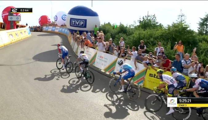 Sergio Higuita zwycięzcą 3. etapu Tour de Pologne! Zobacz finisz. WIDEO (Polsat Sport)
