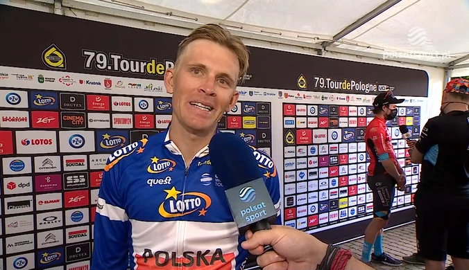 Patryk Stosz: Moim celem jest koszulka najaktywniejszego kolarza Tour de Pologne. WIDEO (Polsat Sport)