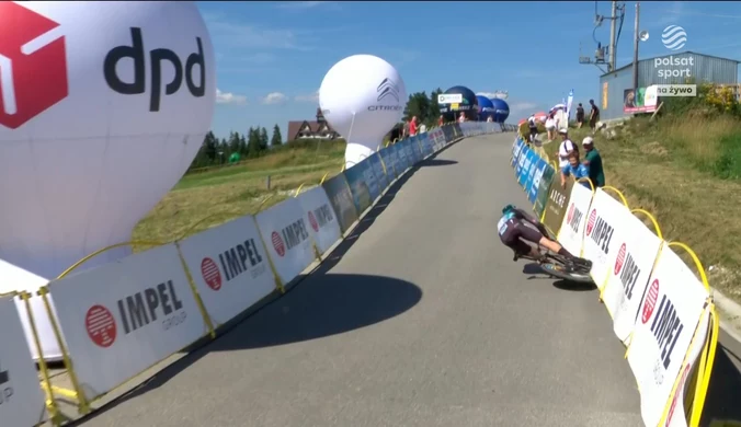 Groźny upadek Meeusa podczas 6. etapu Tour de Pologne. WIDEO (Polsat Sport)