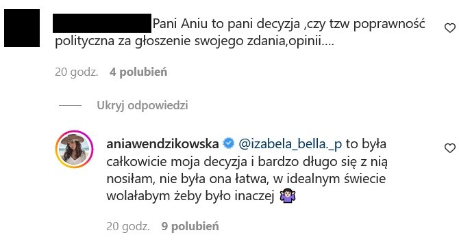 /Instagram @aniawendzikowska /Instagram
