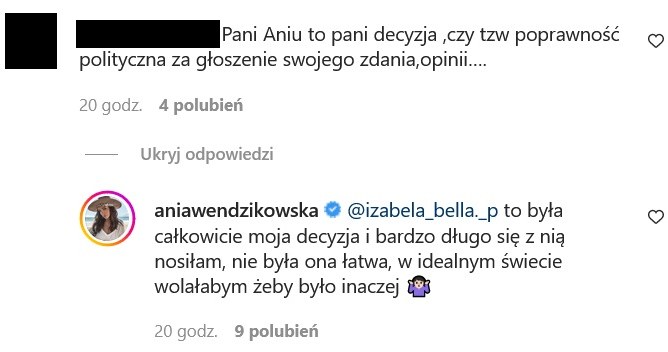 /Instagram @aniawendzikowska /Instagram