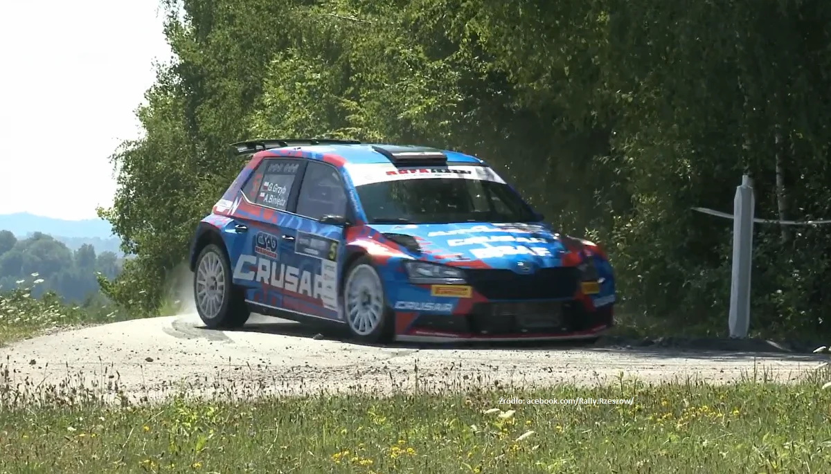 Dwukrotny mistrz Polski Grzegorz Grzyb (Skoda Fabia Rally2 evo), pilotowany przez Adama Biniędę, prowadzi po piątkowym etapie Marma 31. Rajdu Rzeszowskiego, piątej rundy krajowego czempionatu.