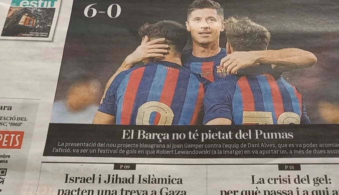 Przegląd prasy po debiucie Lewandowskiego na Camp Nou. "Spektakularne!". WIDEO