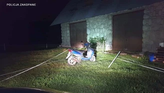 Pijany uciekał skuterem przed policją. Zatrzymał go elektryczny pastuch