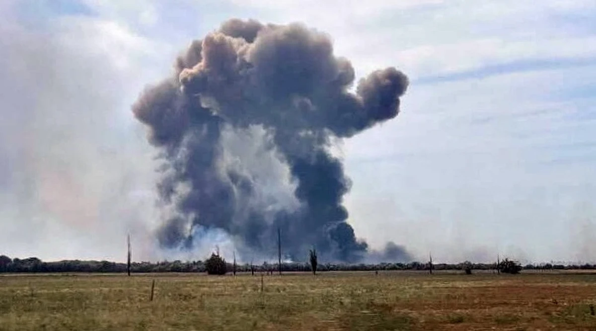 Rosyjski sprzęt wojskowy zniszczony w wyniku wtorkowego ataku na bazę lotniczą w Nowofedoriwce na anektowanym Krymie był wart 650-850 mln dolarów - oszacowało ukraińskie wydanie "Forbesa".